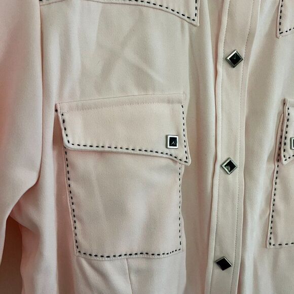 Roper Vintage Style Pink Pearl Snap Blouse - Picture 3 of 6